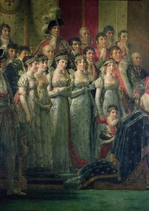 The Consecration of the Emperor Napoleon and the Coronation of the Empress Josephine by Pope Pius VII, 2nd December 1804 (detail) by Jacques Louis David